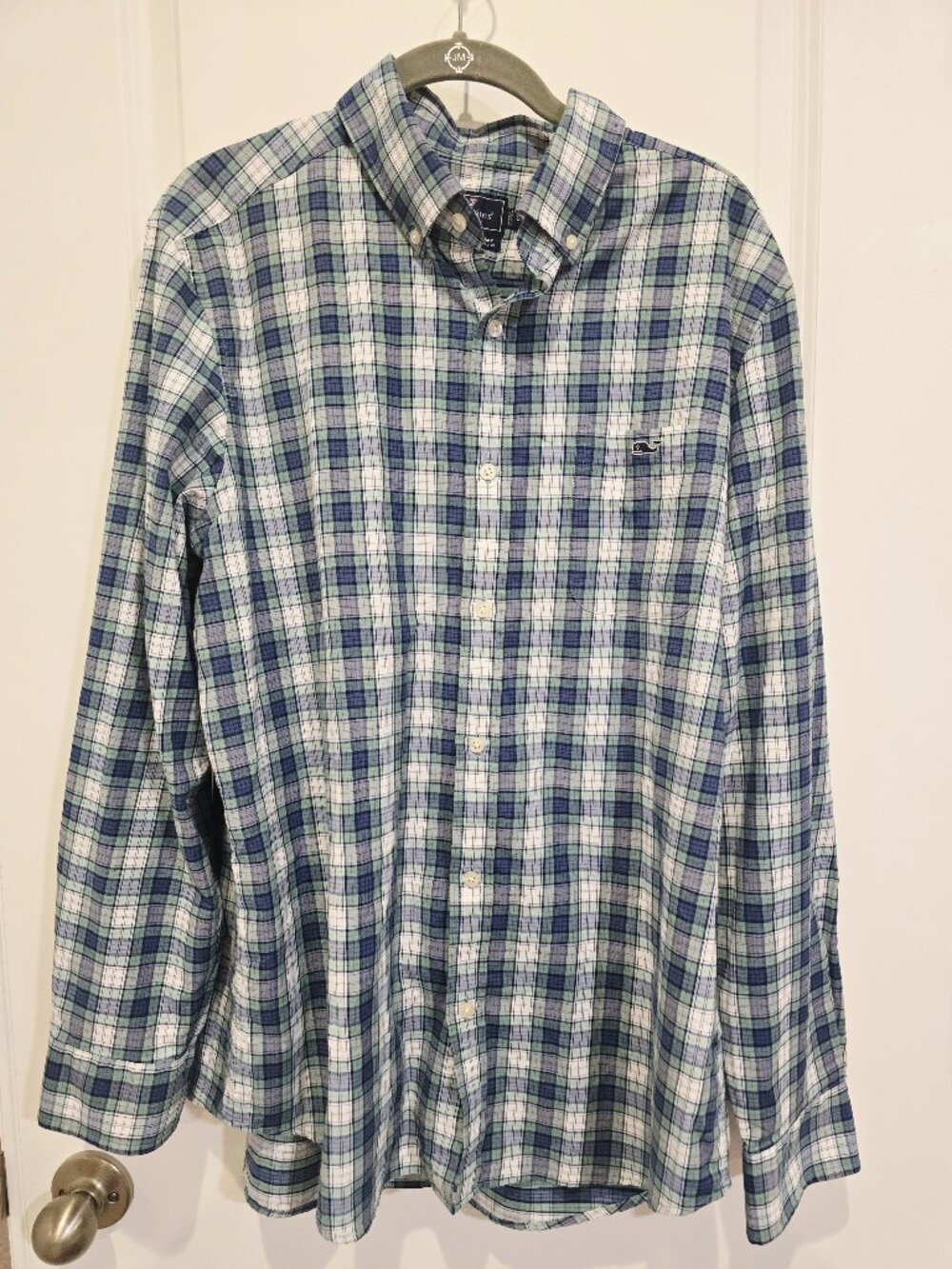 Vineyard Vines Men's Plaid Button-Front Long Sleeve Shirt size L